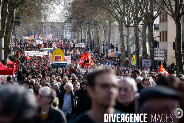 Toulouse : manifestation contre la reforme de la retraite