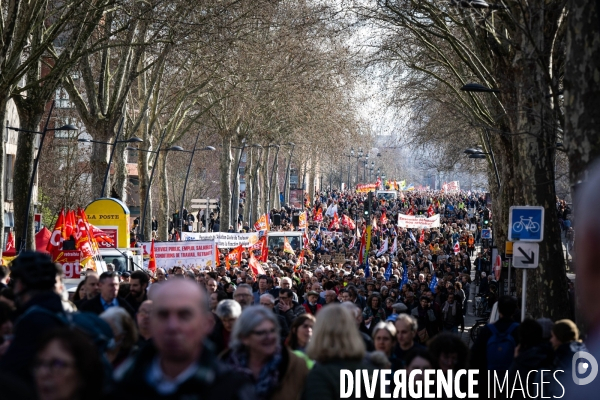 Toulouse : manifestation contre la reforme de la retraite