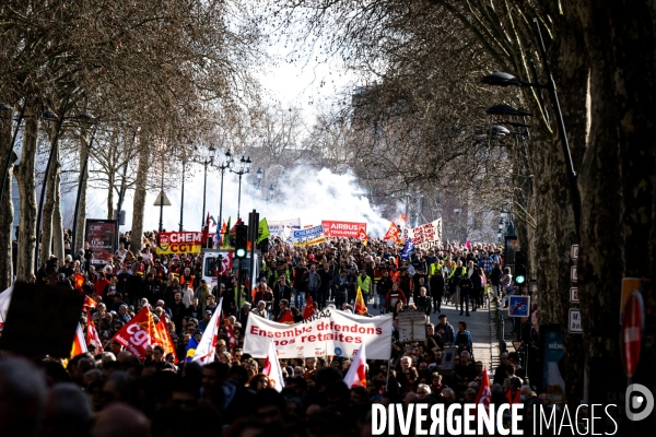 Toulouse : manifestation contre la reforme de la retraite