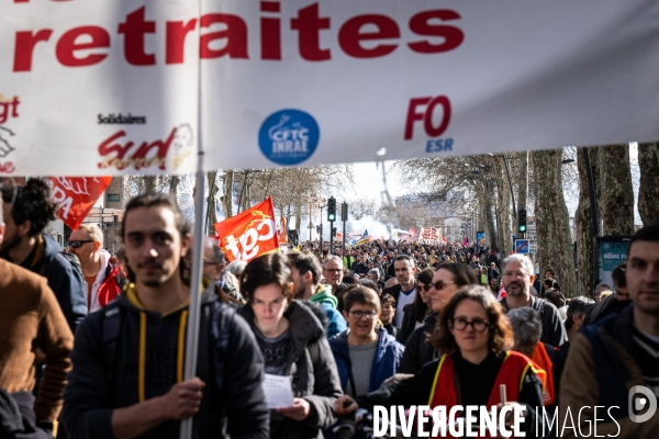 Toulouse : manifestation contre la reforme de la retraite