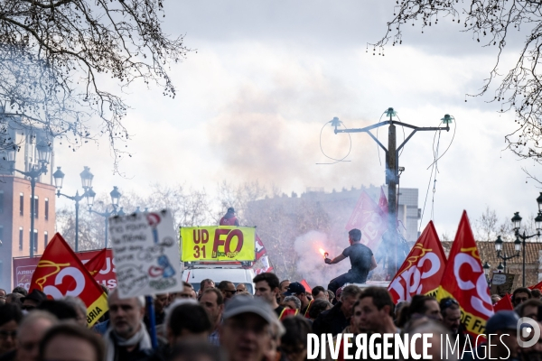 Toulouse : manifestation contre la reforme de la retraite