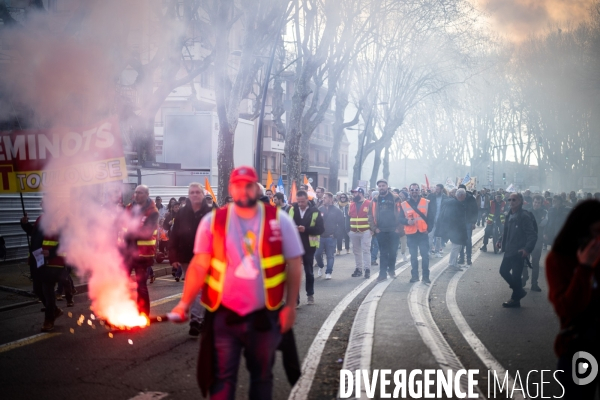 Toulouse : manifestation contre la reforme de la retraite