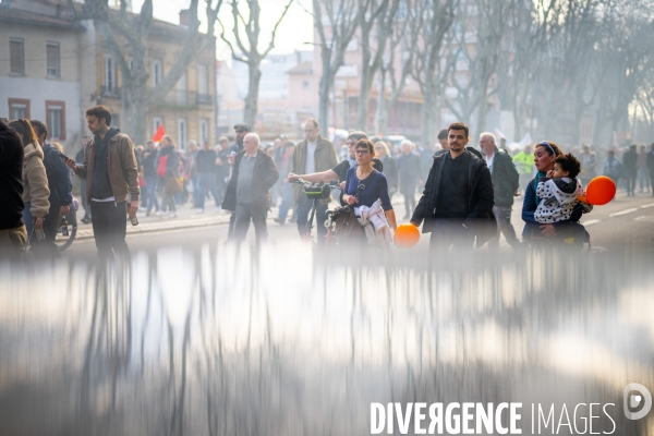 Toulouse : manifestation contre la reforme de la retraite