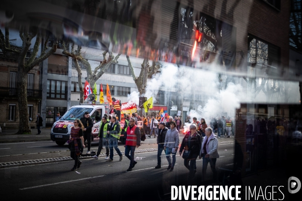 Toulouse : manifestation contre la reforme de la retraite