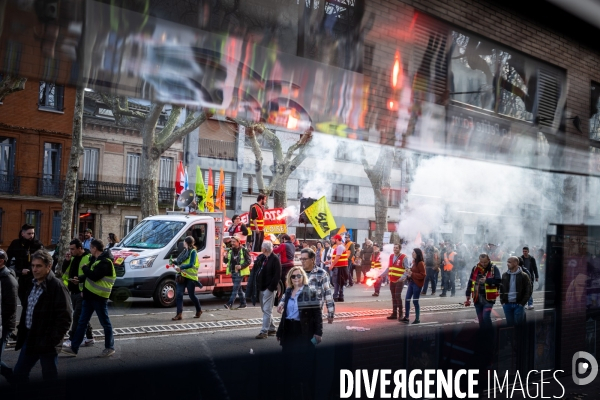 Toulouse : manifestation contre la reforme de la retraite