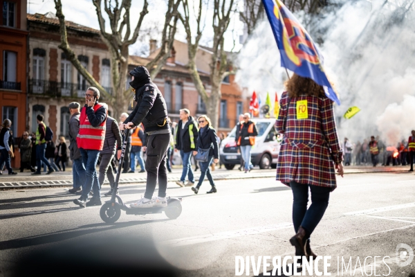 Toulouse : manifestation contre la reforme de la retraite