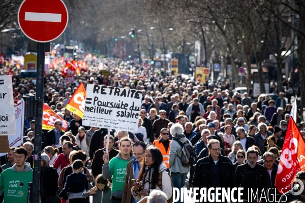 Toulouse : manifestation contre la reforme de la retraite