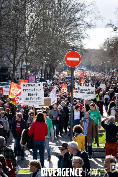 Toulouse : manifestation contre la reforme de la retraite