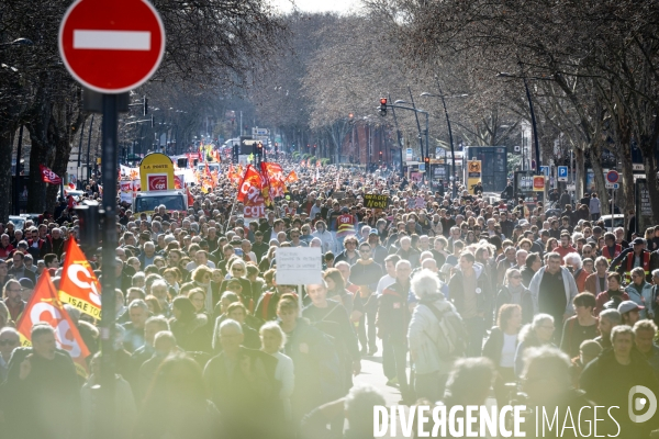 Toulouse : manifestation contre la reforme de la retraite
