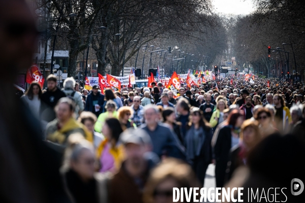 Toulouse : manifestation contre la reforme de la retraite