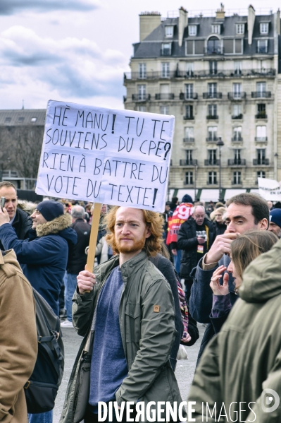 Paris : mobilisation contre la réforme des retraites