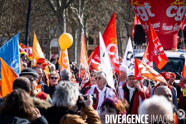 Toulouse : manifestation contre la reforme de la retraite