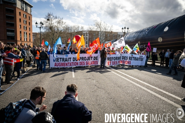 Toulouse : manifestation contre la reforme de la retraite