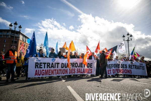 Toulouse : manifestation contre la reforme de la retraite