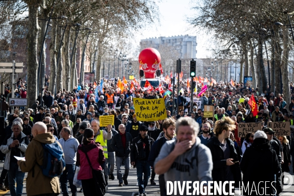 Toulouse : manifestation contre la reforme de la retraite