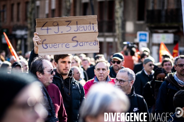 Toulouse : manifestation contre la reforme de la retraite