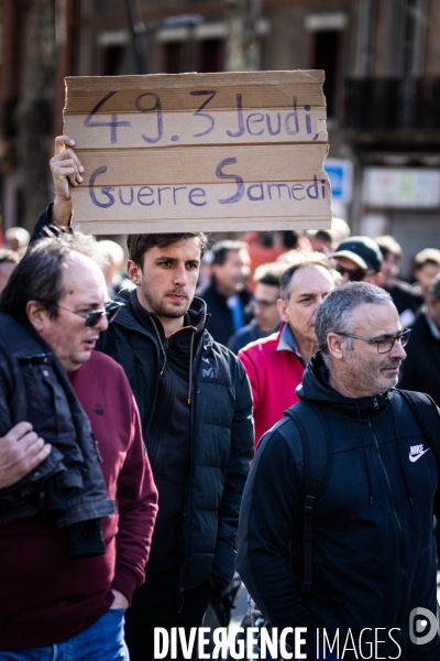 Toulouse : manifestation contre la reforme de la retraite