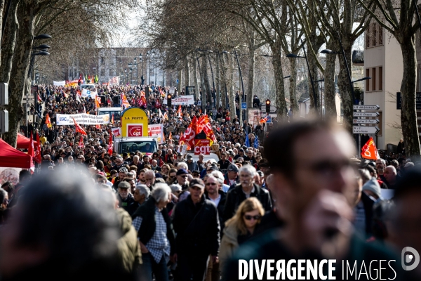 Toulouse : manifestation contre la reforme de la retraite