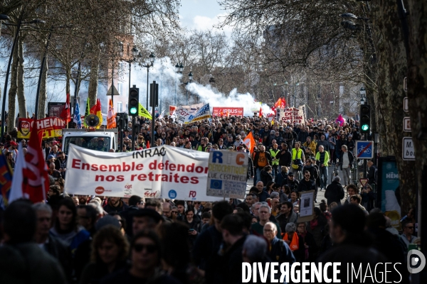 Toulouse : manifestation contre la reforme de la retraite