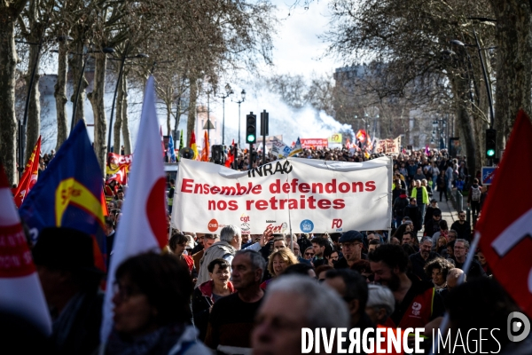 Toulouse : manifestation contre la reforme de la retraite