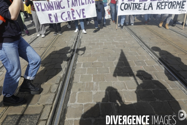 Bordeaux, 8 ème manifestation contre la réforme des retraites.