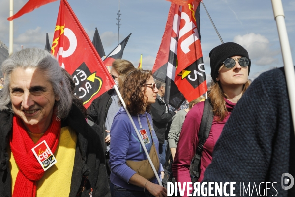 Bordeaux, 8 ème manifestation contre la réforme des retraites.