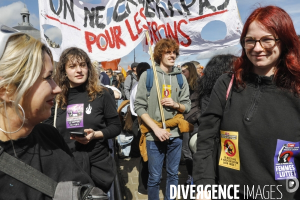 Bordeaux, 8 ème manifestation contre la réforme des retraites.