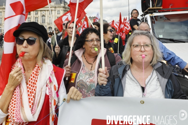 Bordeaux, 8 ème manifestation contre la réforme des retraites.