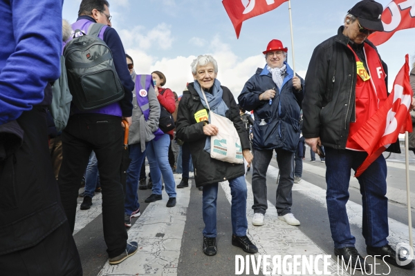 Bordeaux, 8 ème manifestation contre la réforme des retraites.