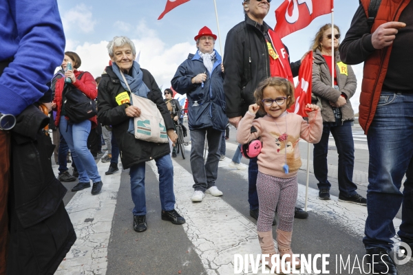 Bordeaux, 8 ème manifestation contre la réforme des retraites.