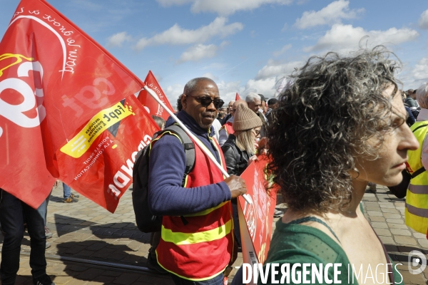 Bordeaux, 8 ème manifestation contre la réforme des retraites.