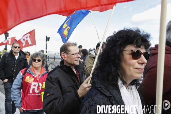 Bordeaux, 8 ème manifestation contre la réforme des retraites.