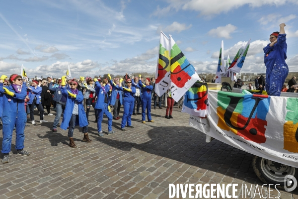 Bordeaux, 8 ème manifestation contre la réforme des retraites.