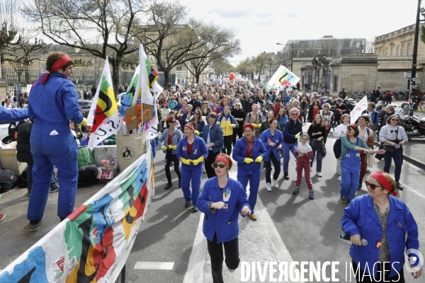 Bordeaux, 8 ème manifestation contre la réforme des retraites.