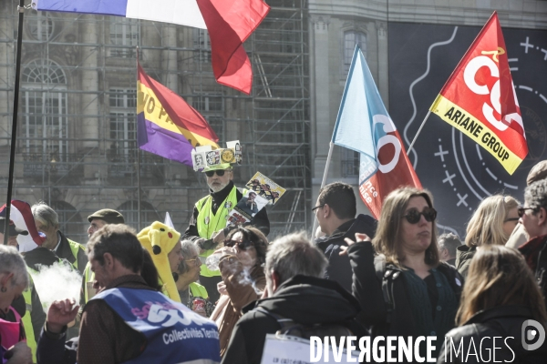 Bordeaux, 8 ème manifestation contre la réforme des retraites.