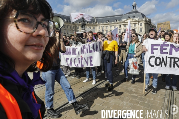 Bordeaux, 8 ème manifestation contre la réforme des retraites.