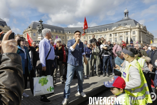 Bordeaux, 8 ème manifestation contre la réforme des retraites.