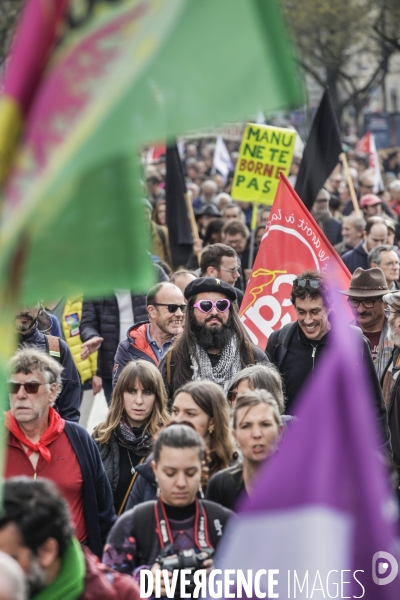 Bordeaux, 8 ème manifestation contre la réforme des retraites.