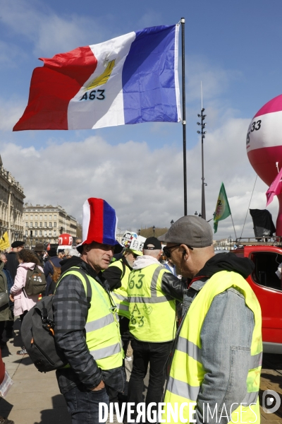 Bordeaux, 8 ème manifestation contre la réforme des retraites.