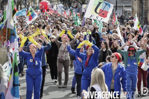 Bordeaux, 8 ème manifestation contre la réforme des retraites.