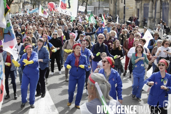 Bordeaux, 8 ème manifestation contre la réforme des retraites.