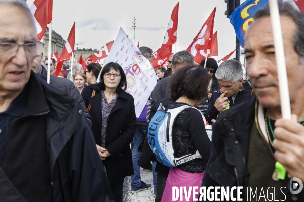 Bordeaux, 8 ème manifestation contre la réforme des retraites.