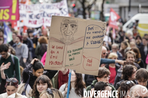 Bordeaux, 8 ème manifestation contre la réforme des retraites.