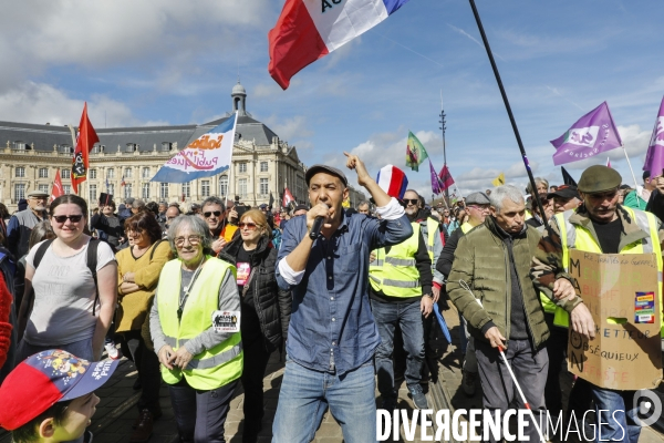 Bordeaux, 8 ème manifestation contre la réforme des retraites.