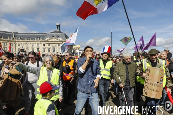 Bordeaux, 8 ème manifestation contre la réforme des retraites.