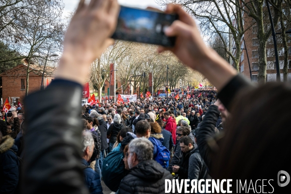 Toulouse : manifestation contre la reforme de la retraite