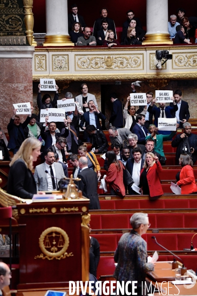 Reforme des retraites / 49.3 à l Assemblee Nationale