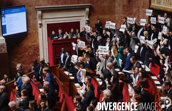 Reforme des retraites / 49.3 à l Assemblee Nationale