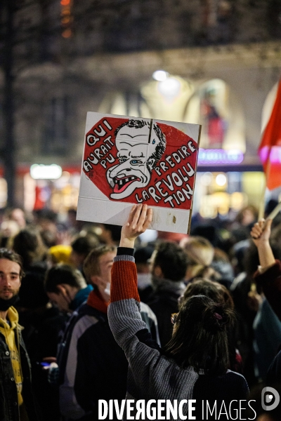 Colère spontanée contre le 49.3 à Nantes