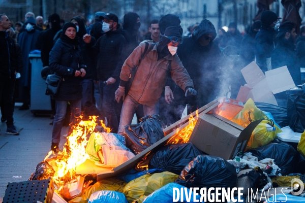 Colère spontanée contre le 49.3 à Nantes